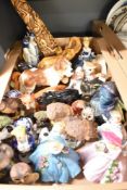 A large collection of figurines and animal studies.