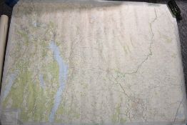 A local interest lot including an Ordnance Survey map of The English Lakes 1:25 000 sold with