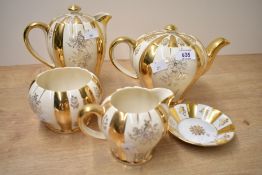 A small quantity of mid 20th-century Art Deco-style Sudlow's Burslem 'Rita' ware, featuring a