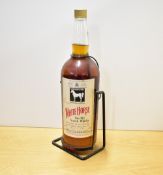 White Horse Fine Old Scotch Whisky, 1980's large bottle, 100% Scotch Whiskies, bottle numbered XL No
