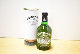 Tobermory 10 Year Old Single Malt Scotch Whisky, 40% vol, 70cl, in card tube, level top shoulder,