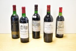 1980's French Red Wine, 1982 Chateau Moulins Listrac, Puisseguin St Emillion, no strength stated,