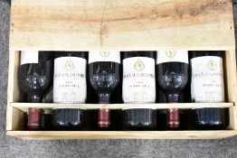 Chateau Lascombes Grand Cru Classe 1993 Margaux 12.5% vol, 750ml, bottles stored in a cellar in a 12