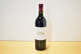 Chateau Margaux Grand Vin 1993 Premier Grand Cru Classe, Margaux 12.5% vol, 75cl, bottle stored in a