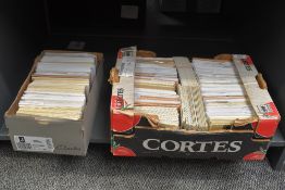 A large quantity of vintage British PHQ cards, to include a variety of complete sets, (1 shelf), co