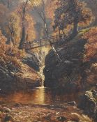 Clarence Henry Roe (British 1850-1909) Oil on canvas, an Autumnal river scene, signed lower right,