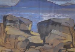 *Local Interest* Fiona Clucas (British Contemporary) Mixed media 'View to T... Cleir Summer 2'?,
