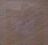 After Bridget Riley (British Contemporary) Exhibition poster featuring 'Gala 1974', produced for