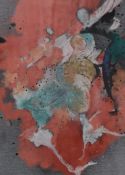 *Local Interest* Tony M Roberts (British Contemporary) Mixed media 'Spiral', an abstract composition