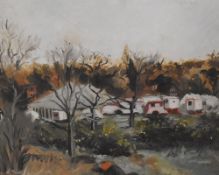 Margaret Ida Elizabeth Pullan (British 1907-2000) oil on canvas 'Sangers Circus, Tunbridge Wells