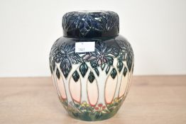 A Moorcroft pottery 'Cluny' ginger jar after Sally Tuffin, featuring tube-lined trees against a