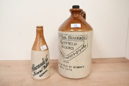 Of local interest, a vintage two-tone Herbal Beverages, Mayfield Works of Morecambe and Heysham