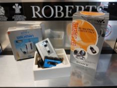 An original boxed vintage Sony Walkman with Walkman starter pack - never been used to our