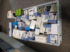 A large box of Chargers , Universal Adaptors and more - good resale potential with a low start