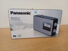 A boxed new / old stock Panasonic RF-D10-K Dab / FM Radio