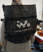 A job lot of 5 vintage ' Walkman ' rucksacks - totally unique and rare - super cool vintage /