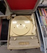 A cased Dansette Minor Vintage record player - a nice looking retro item