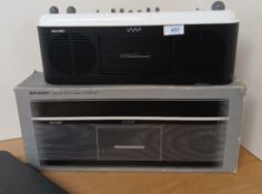 A Sharp Boxed retro Radio cassette player