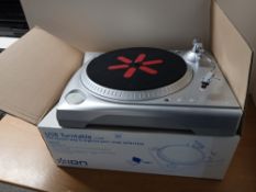 A turntable by Ion - USB for digitizing your music , in excellent condition