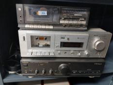A job lot of Hi-Fi with two sets of Speakers , Technics and Toshiba