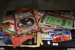 Football Matchday Programmes and Memorabilia, 1965 Blackpool V Sheffield United, 1968 Manchester