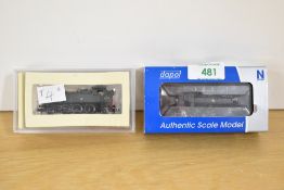 A Dapol N gauge 2s-007-024 Pannier 5742 BR Black Early Crest Early Cab, boxed with outer card sleeve