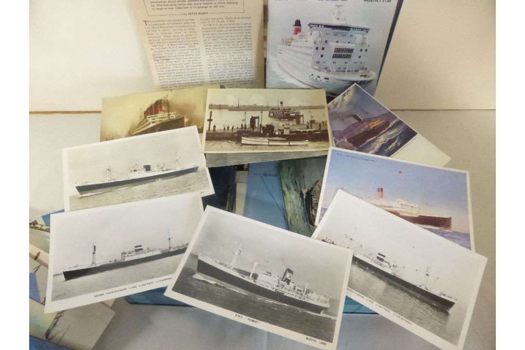 POSTCARDS SHIPPING, MERCHANT, MILTARY, CRUISE LINERS, WHITE STAR ETC Fascinating group of postcards, - Image 3 of 3