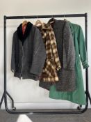 Four 20th century vintage winter coats to include a Design Circle for Jane Collier 3/4 length
