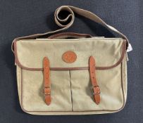 A 20th century vintage Chapman Made messenger bag or satchel, with local interest having been