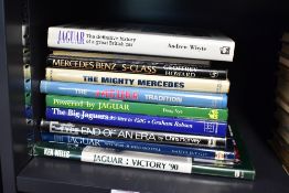 Motoring. JAGUAR & MERCEDES BENZ. A selection of specialist monographs. See images for titles. (11)