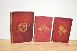 Literature. Dickens, Charles. Three (of four) Christmas Books. A Christmas Carol. Title page not