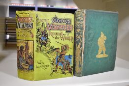 Voyaging and Adventure. Two titles. The Three Famous Voyages of Captain James Cook Round the