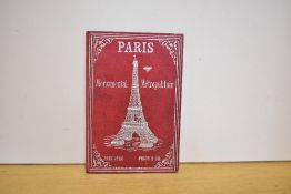 Folding Map. Paris et ses Environs/Paris Monumental et Metropolitain. No date or publisher. Double-