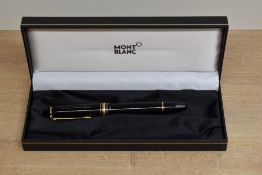 A boxed and uninked Montblanc Meisterstuck 146 piston fill fountain pen having 4810 14K Montblanc