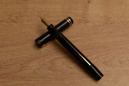 A Sheaffer 5-30 lever fill fountain pen in Black with two band cap having Sheaffer 5-30 made in