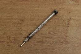 A Sampson Mordan combination pen and pencil in Hallmarked Silver. Circa 1872. Engraved