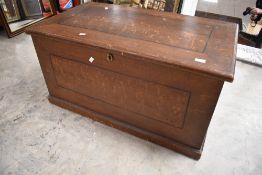 A 19th Century stained pine bedding box