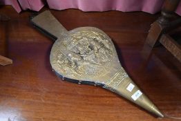 A set of traditional brass bellows