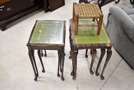 Two vintage nests of period style tables