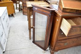 A reproduction corner wall display, height approx. 104cm
