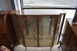 A vintage china cabinet, width approx. 107cm