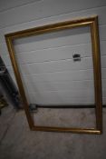A large vintage gilt picture frame, approx. 76 x 102cm