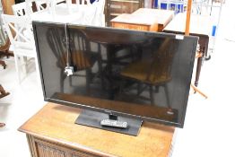 A Panasonic TV, model number TX-L39B6B