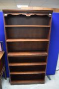 A Rossmore mahogany effect full height bookshelf