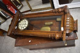 A 19th Century mahogany cased Vienna wall clock