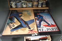 Two vintage World War II resistance/propaganda posters, to feature a French resistance example