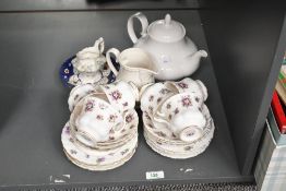 A small quantity of vintage Royal Albert 'Sweet Violets' bone china trios, featuring delicate purple