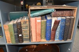 A selection of 19th to early 20th-century hardback books, with titles such as 'The Girls Own