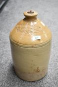 Of local interest, a large two-tone stoneware flagon for James Thompson and Company Limited of