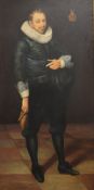 After Cornelius Van Der Voort (Dutch 1576-1624) A pair of oils on canvas, 20th Century reproductions